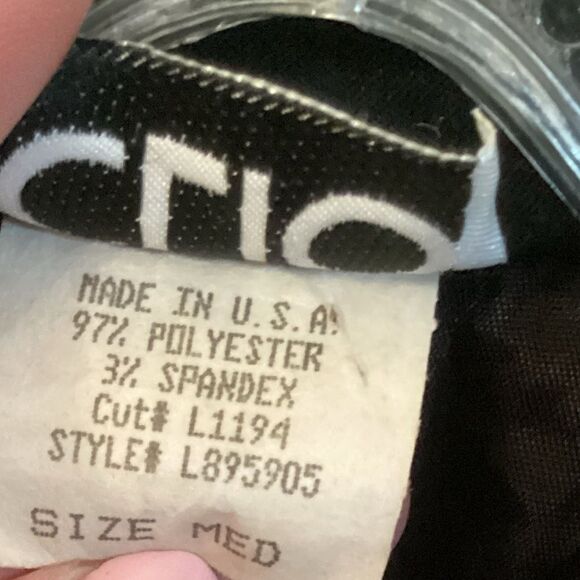 CLIO VINTAGE 90S SIZE MEDIUM BLACK VELVET LONG LENGTH 3 BUTTON BLAZER JACKET - Picture 8 of 9